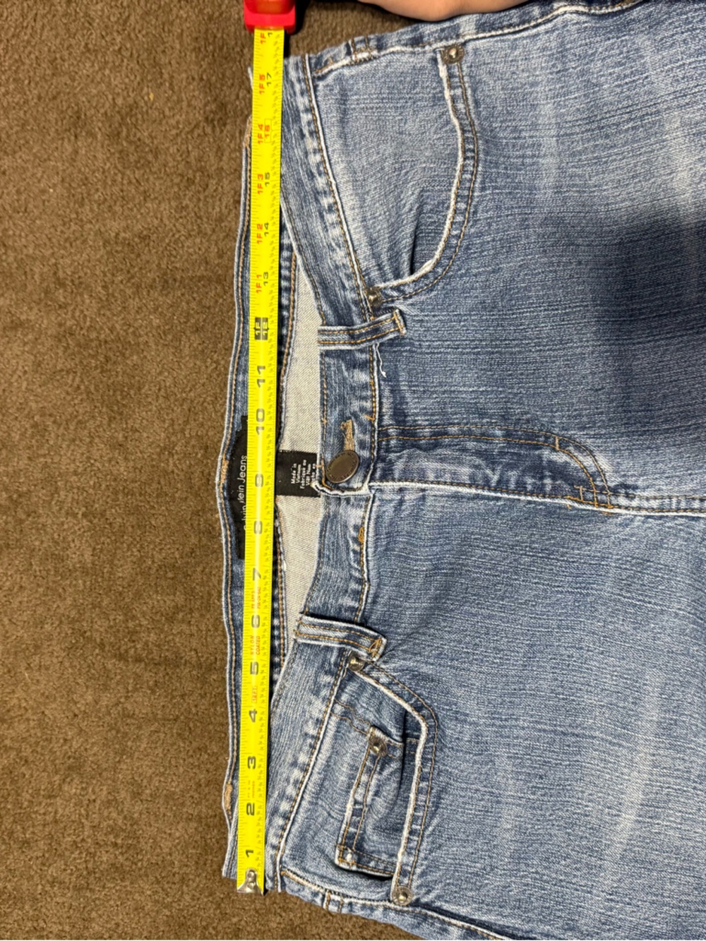 Calvin Klein Light Blue Flare Jeans - Picture 8 of 11
